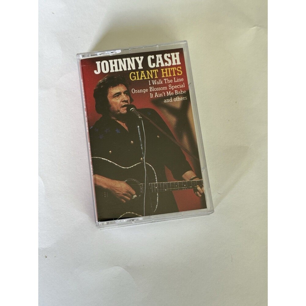 Johnny Cash Giant Hits Cassette Tape 1993 Folk Country Goth Folk